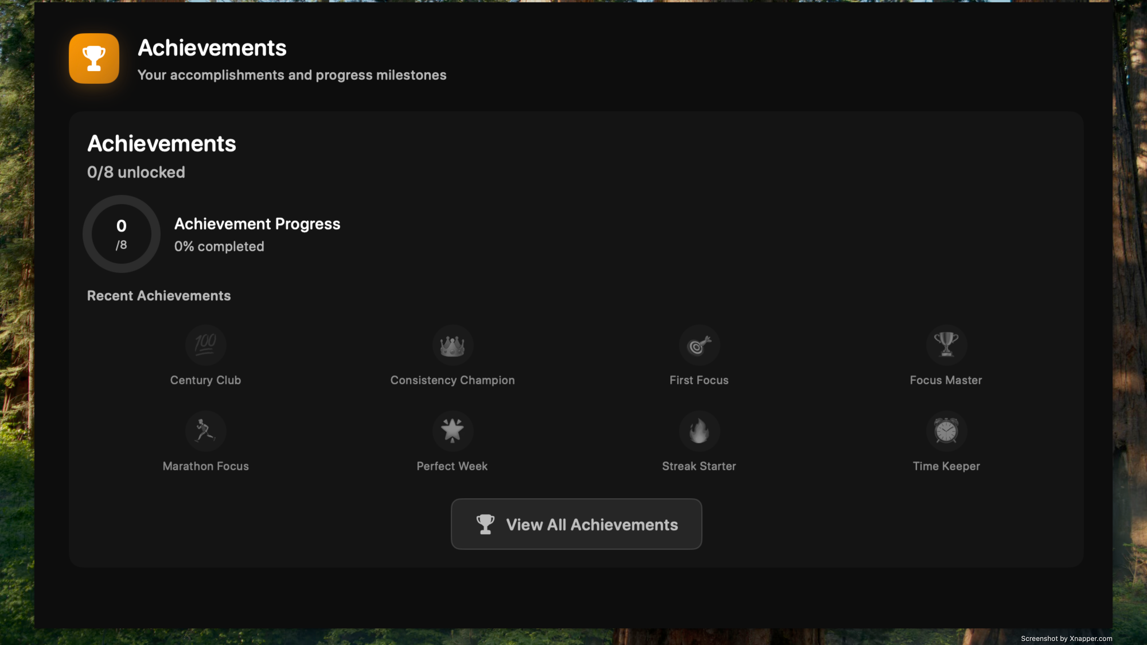 Achievement system and rewards